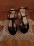 Дамски сандали от естествен лак+подарък стилни обеци, снимка 4
