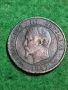Монета 10 Сантима 1857 Франция Наполеон III, снимка 5