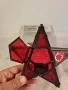 коледна витражна стъклена звезда фенер  26/2, снимка 4