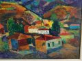 Здравко Александров Лято в средногорието 1992г подпис маслени бои, снимка 4