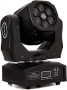 Преносими LED сценични светлини с движеща се глава и управление (6x12W + лазер), снимка 4