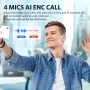 Безжични слушалки EarFun Air Life, дълбок бас с 12 мм драйвери, Bluetooth 5.4, 35 ч, IPX5, лилаво, снимка 6