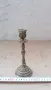 масивен дебело посребрен свещник , снимка 3