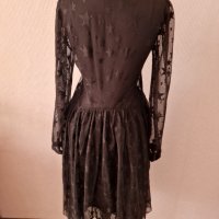 Нова елегантна черна рокля тюл и дантела - 35,00лв., снимка 6 - Рокли - 43232999