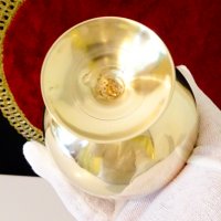 Английска бронзова чаша за бренди,коняк. , снимка 5 - Антикварни и старинни предмети - 37716525