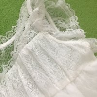Бяла официална рокля 1-2 г, снимка 2 - Бебешки рокли - 37310169