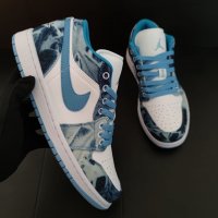 Nike Air Jordan 1 Low Denim Blue Маратонки Дънков Плат Нови Оригинални Обувки 44.5 Размер Номер , снимка 3 - Маратонки - 38843827