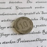 Райх монета - Германия - 10 пфенига | 1899г.; серия A, снимка 1 - Нумизматика и бонистика - 28149763
