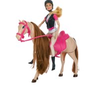 Детска кукла, Барби на кон, Езда, снимка 1 - Кукли - 43955844