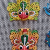 уникални дървени маски от Шри Ланка, снимка 5 - Декорация за дома - 39547909