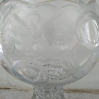 стара кристална ваза,бонбониера, снимка 2 - Антикварни и старинни предмети - 37273753
