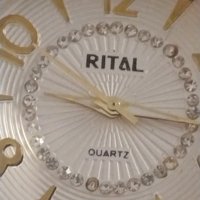 Модерен дизайн дамски часовник RITAL WATER RESIST QUARTZ с кристали 41739, снимка 3 - Дамски - 43892761