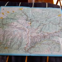 Стара карта Хижа Рилски езера, снимка 2 - Други ценни предмети - 36853141