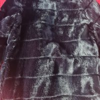 Дамско еко палто,черно, снимка 2 - Палта, манта - 38157704