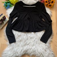 Кроп блуза Shein, снимка 1 - Блузи с дълъг ръкав и пуловери - 39685671
