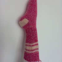 Ръчно плетени дамски чорапи размер 39, снимка 1 - Дамски чорапи - 38357823
