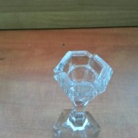 кристален свещник бохемя, снимка 4 - Антикварни и старинни предмети - 27459292