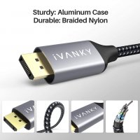 iVANKY USB C to HDMI Cable, 4K@60Hz - Thunderbolt 3 (2 Meter), снимка 2 - Кабели и адаптери - 33359618