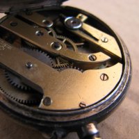 Сребърен джобен часовник , снимка 3 - Антикварни и старинни предмети - 28269258