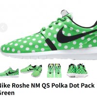 маратонки  Nike Roshe NM QS Polka Dot Pack Green номер 43,5-44, снимка 3 - Маратонки - 37443271