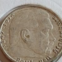 Сребърна монета 2 райхсмарки 1937г. Нацистка Германия Трети Райх с СХВАСТИКА за КОЛЕКЦИЯ 42070, снимка 14 - Нумизматика и бонистика - 43798767
