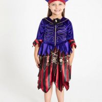 Страхотна рокля на Пиратка с шапка, снимка 1 - Детски рокли и поли - 27720256