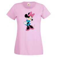Дамска тениска Minnie Mouse 7 Подарък,Изненада,Рожден ден,, снимка 5 - Тениски - 36530791