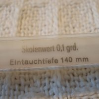 Прецизен термометър от +50 до +100C GDR, снимка 7 - Медицинска апаратура - 28666509