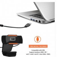 WEB видео камера за компютър, лаптоп, микрофон, full HD 1080p, 640x480, снимка 3 - Клавиатури и мишки - 32364566