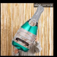 Голяма Бутилка шампанско фолио фолиев балон хелий или въздух парти, снимка 1 - Други - 35269166