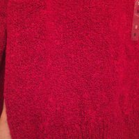 Страхотен мек пуловер в червен цвят бордо, снимка 7 - Блузи с дълъг ръкав и пуловери - 26819307