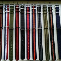 Текстилни каишки 18мм NATO, снимка 1 - Каишки за часовници - 34965493