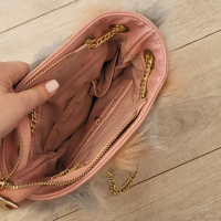 Кокетна розова дамска чанта Alex Max, снимка 2 - Чанти - 44921995