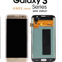 Нов 100% Оригинален LCD Дисплей + Тъч скрийн  за Samsung SM-G935F Galaxy S7 Edge златист, снимка 1 - Резервни части за телефони - 33631979