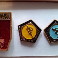значки антикварни СССР, Олимпиада Москва 1980 година, чисто нови, не са докосвани, в оригинална плас, снимка 3 - Колекции - 37277938