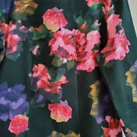 Красива рокля с акварелен флорален десен, снимка 3 - Рокли - 37765302