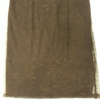 Черна лятна тънка прозрачна дантелена пола с черна мека удобна подплата - много комфортно усещане , снимка 4 - Поли - 37457052