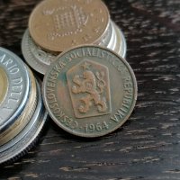 Mонета - Чехословакия - 50 халера | 1964г., снимка 2 - Нумизматика и бонистика - 32726490