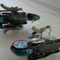 Ретро детски метални играчки мотоциклети с механизъм Made in China 602 N26 употребявани, снимка 12 - Колекции - 37470554