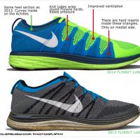 маратонки Nike Flyknit Lunar 2 Volt  номер 45, снимка 5 - Маратонки - 32796393
