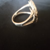 дамски сребърен пръстен, снимка 3 - Бижутерийни комплекти - 35563604