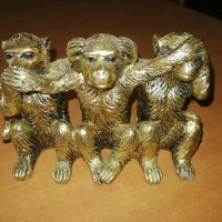 Статуетка декорация за дома - Три умни маймуни, снимка 1 - Декорация за дома - 43855215