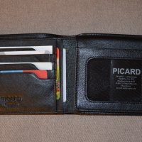 Picard Eurojet черен хоризонтален портфейл 13 карти, снимка 1 - Портфейли, портмонета - 32586919