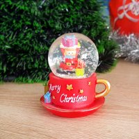 Коледна снежна топка преспапие чашка Merry Christmas, снимка 3 - Декорация за дома - 26708381