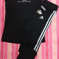 Дамски черен сет Adidas - VL161, снимка 1 - Спортни екипи - 35248351