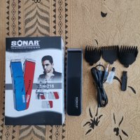 Акумулаторна машинка за подстригване на брада Sonar® черна, снимка 4 - Други - 43178493