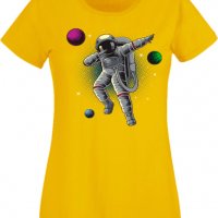 Дамска Тениска Dabbing astronaut,Изненада,Повод,Подарък,Празник, снимка 3 - Тениски - 37643186