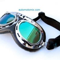 Ретро очила за мотор с  преливаща плака, снимка 1 - Аксесоари и консумативи - 28083242