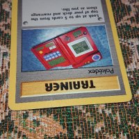 1995, 96, 98 Pokemon Pokedex Trainer Card 87/102 Base Set, снимка 2 - Колекции - 43954056
