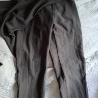 Черен елегантен панталон отгоре с пола, снимка 2 - Панталони - 37095975